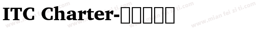 ITC Charter字体转换